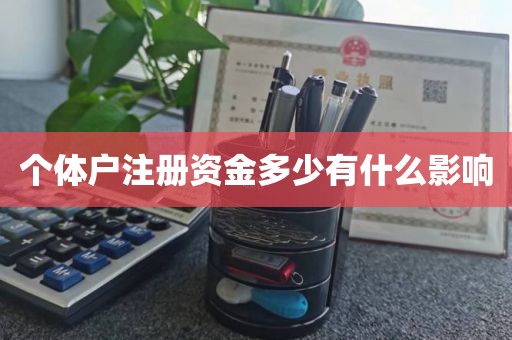 个体户注册资金多少有什么影响