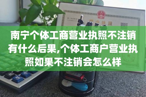 南宁个体工商营业执照不注销有什么后果,个体工商户营业执照如果不注销会怎么样