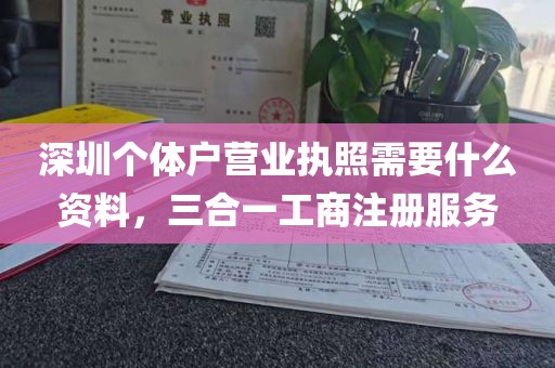 深圳个体户营业执照需要什么资料，三合一工商注册服务