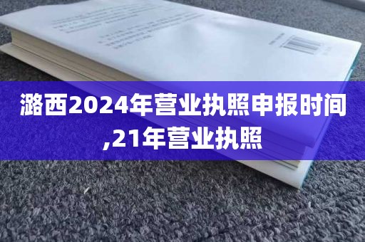 潞西2024年营业执照申报时间,21年营业执照